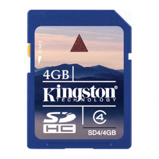 Карта пам’яті 4Gb (Secure Digital) SDHC Class 4 Card Hi-Speed (Kingstone SD4 / 4GB)
